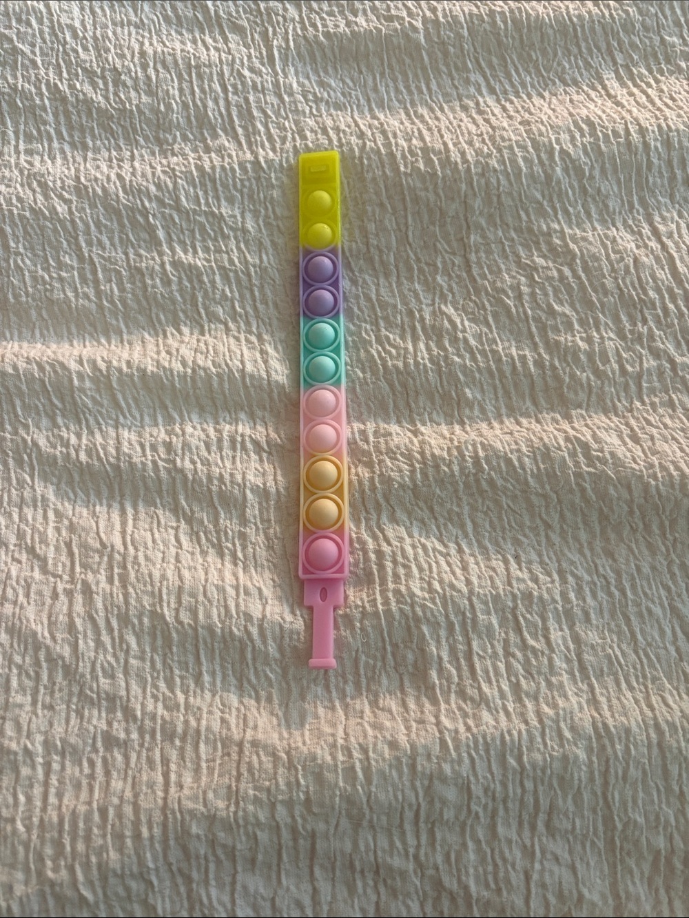 Pastel Rainbow Pop-It Fidget Bracelet - Kids Toy